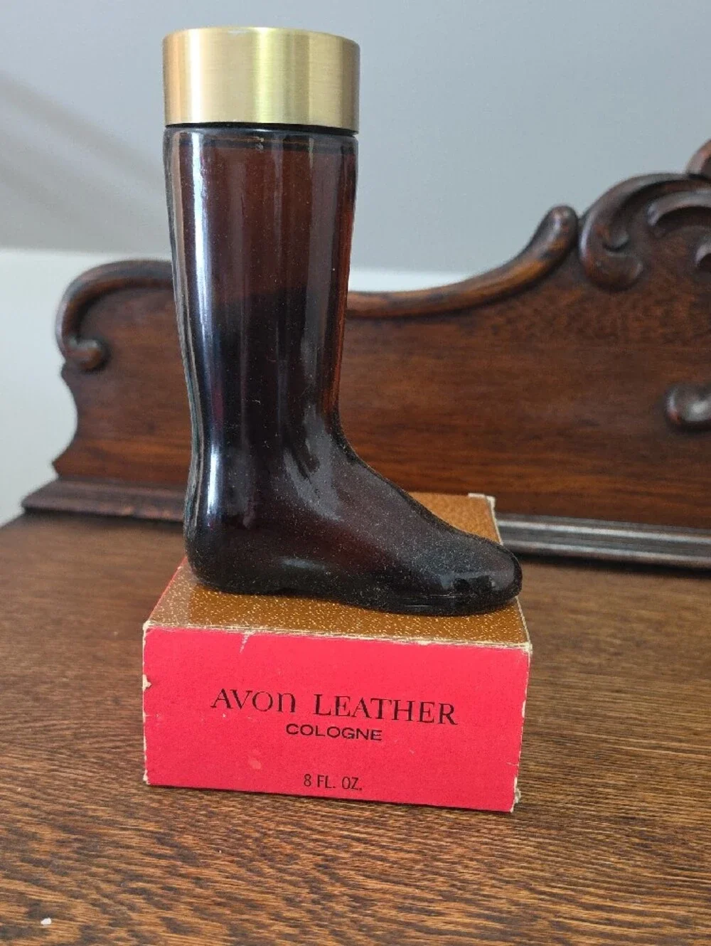 Avon Leather Boot Cologne Decanter Unopened/ Orig. Box
